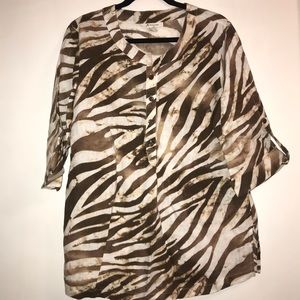 Zebra Print Top
